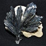 Stibnite<br />Herja Mine, Chiuzbaia, Baia Sprie, Maramures, Romania<br />5.5 x 6 x 3.5 cm<br /> (Author: Joseph DOliveira)