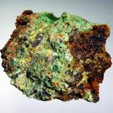Fosfuranilita, Torbernita, Uraninita<br />Mina Trapero, Cardeña, Comarca Los Pedroches, Córdoba, Andalucía, España<br />6 x 6 cm<br /> (Autor: Antonio P. López)