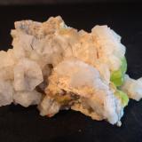 Aragonite, Sulphur<br />Giumentaro Mine (Capodarso Mine), Capodarso, Enna (Castrogiovanni), Enna Province, Sicily, Italy<br />64 x 41 mm<br /> (Author: Sante Celiberti)