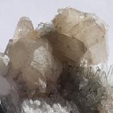 Calcite, Quartz<br />Baimashan tunnel (construction site), Qianbaxia, Wuyishan, Nanping Prefecture, Fujian Province, China<br />10,5 x 5,5 cm<br /> (Author: Volkmar Stingl)