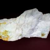 Montebrasita<br />Grupo Minero Bellita y sus agrupados, Golpejas, Comarca Tierra de Ledesma, Salamanca, Castilla y León, España<br />12 x 5 cm.<br /> (Autor: Antonio P. López)