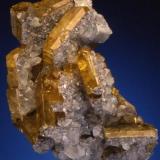 Meikle Mine Barite with Calcite personally collected by Casey Jones (large cabinet). Size: 12.5 cm (Author: GneissWare)