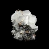 Native silver in and on Calcite with acanthite
3cm
Mexico. (Author: parfaitelumiere)