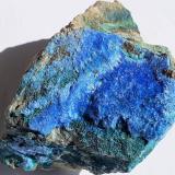 Cyanotrichite, Brochantite<br />Qinglong Mine, Dachang, Qinglong, Qianxi'nan Autonomous Prefecture, Guizhou Province, China<br />6,5 x 5 cm<br /> (Author: Volkmar Stingl)