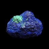 Azurite ball and malachite after cuprite
5cm
Chessy-les-mines France (Author: parfaitelumiere)