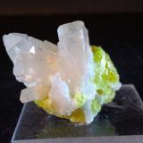 Celestine, SulphurMina Floristella, Enna (Castrogiovanni), Provincia Enna, Sicilia, Italia30 x 30 mm (Author: Sante Celiberti)