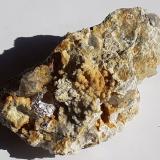 Azurite, Fluorite, Chalcedony<br />Yongping Mine, Yongping, Yanshan, Shangrao Prefecture, Jiangxi Province, China<br />7 x 4 cm<br /> (Author: Volkmar Stingl)