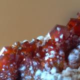 Vanadinite, Baryte, CalciteMibladen (distrito minero Mibladen), Midelt, Provincia Midelt, Región Drâa-Tafilalet, Marruecos10,5 x 8,5 cm (Author: Sante Celiberti)