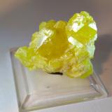 SulphurCozzo Disi Mine, Casteltermini, Agrigento (Girgenti) Province, Sicily, Italy38 x 32 mm (Author: Sante Celiberti)