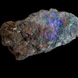 Goethite with Cerussite<br />San Valentín open pit, Sancti Espíritu, Sierra Minera de Cartagena-La Unión, La Unión, Comarca Campo de Cartagena, Region of Murcia (Murcia), Spain<br />130 mm x 70 mm x 50 mm<br /> (Author: Dany Mabillard)