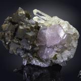 Fluorapatite with Siderite and Quartz<br />Kami Mine, Ayopaya Province, Cochabamba Department, Bolivia<br />85 x 60 mm<br /> (Author: Manuel Mesa)