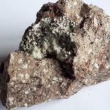 Dawsonite, Aragonite, Quartz<br />Terlano (Terlan), Bolzano Province, Trentino-Alto Adige (Trentino-Südtirol), Italy<br />8 x 6 cm<br /> (Author: Volkmar Stingl)