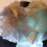 Fluorite, BaryteMina Jaimina, filón Obdulia, Zona Minera Caravia, Trechorio, Carrales, Caravia, Comarca Oriente, Principado de Asturias (Asturias), España91 x 60 mm (Author: Sante Celiberti)