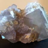 Fluorite, BaryteMina Jaimina, filón Obdulia, Zona Minera Caravia, Trechorio, Carrales, Caravia, Comarca Oriente, Principado de Asturias (Asturias), España91 x 60 mm (Author: Sante Celiberti)
