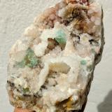 Cuarzo perimórfico de Galena, Fluorita<br />Pedrera Berta, Turó de Can Domènech, Serra de Roques Blanques, Sant Cugat del Vallès-El Papiol, Comarca Vallès Occidental / Baix Llobregat, Barcelona, Cataluña / Catalunya, España<br />11,5 x 8,0 x 7,3 cm<br /> (Autor: carles)