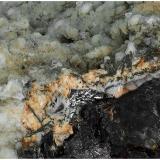 Sphalerite with CalciteBoldut Mine, Cavnic mining area, Cavnic, Maramures, Romania12 cm x 9 cm x 8 cm (Author: silvia)