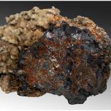 Sphalerite with CalciteMina Boldut, zona minera Cavnic, Cavnic, Maramures, Rumanía12 cm x 9 cm x 8 cm (Author: silvia)