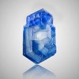 Corundum (sapphire variety)<br />Mogok Valley, Mogok Township, Pyin-Oo-Lwin District, Mandalay Region (Mandalay Division), Myanmar (Burma)<br />4 x 2.5 x 3.5 cm / main crystal size: 4.0 cm<br /> (Author: MIM Museum)