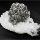 Marcasite, Quartz<br />Bou Nahas Mine, Oumjrane mining area, Alnif Commune, Tinghir Province, Drâa-Tafilalet Region, Morocco<br />140 mm x 90 mm x 80 mm<br /> (Author: silvia)