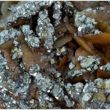 Siderite, Pyrite, Quartz<br />Bou Nahas Mine, Oumjrane mining area, Alnif Commune, Tinghir Province, Drâa-Tafilalet Region, Morocco<br />110 mm x 80 mm x 70 mm<br /> (Author: silvia)