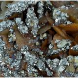 Siderite, Pyrite, QuartzMina Bou Nahas, zona minera Oumjrane, Comunidad Alnif, Provincia Tinghir, Región Drâa-Tafilalet, Marruecos110 mm x 80 mm x 70 mm (Author: silvia)