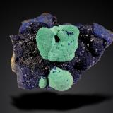 Malachite and Azurite<br />Touissit, Touissit District, Jerada Province, Oriental Region, Morocco<br />46 mm x 35 mm x 25 mm<br /> (Author: Firmo Espinar)
