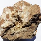 Aragonite, Magnesite, Baryte<br />Magnesite deposit, Bürglkopf, Hochfilzen, Kitzbühel District, North Tyrol, Tyrol/Tirol, Austria<br />9 x 9 cm<br /> (Author: Volkmar Stingl)