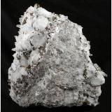 Chalcopyrite, Quartz, Calcite<br />Boldut Mine, Cavnic mining area, Cavnic, Maramures, Romania<br />16 cm x 15 cm x 7 cm<br /> (Author: silvia)