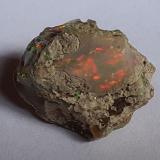 Opal (variety hydrophane)Tsehay Mewcha, Wegeltena, Delanta District, Semien Wollo Zone (North Wollo Zone), Amhara Region, Ethiopia1,3 x 1 cm (Author: Volkmar Stingl)