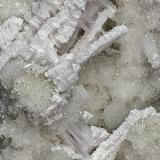 Quartz, Calcite<br />Second Sovetskii Mine, Dalnegorsk, Dalnegorsk Urban District, Primorsky Krai, Russia<br />Detail of specimen<br /> (Author: am mizunaka)