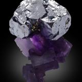 Galena<br />Mina Denton, formación Sub-Rosiclare, Grupo Goose Creek Mine, Sub-Distrito Harris Creek, Condado Hardin, Illinois, USA<br />11,2 x 8 x 7 cm<br /> (Autor: Foro FMF)