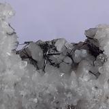 Stibnite, Quartz<br />Alto do Sobrido Mine, Meires, Gondomar, Porto District, Porto Metropolitan Area, Norte, Portugal<br />3 x 2 cm<br /> (Author: Volkmar Stingl)