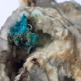 Malachite, DolomiteDistrito minero Ringenwechsel, Troi, Distrito Schwaz, Valle Inn, Tirol Norte, Tirol, AustriaFoV 1,5 x 1 cm (Author: Volkmar Stingl)