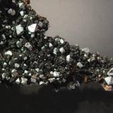 Cuprite on Goethite<br />Czar Mine, Copper Queen Mine, Queen Hill, Bisbee, Warren District, Mule Mountains, Cochise County, Arizona, USA<br />6.0 x 3.5 x 2.4 cm<br /> (Author: Michael Shaw)