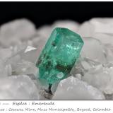 Beryl (variety emerald)<br />Coscuez mining district, Municipio San Pablo de Borbur, Western Emerald Belt, Boyacá Department, Colombia<br />fov 15.2 mm<br /> (Author: ploum)