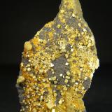 WulfenitaMinas del Barranco del Humo, Albuñuelas, Comarca Valle de Lecrín, Granada, Andalucía, España4 x 2 cm. (Autor: Felipe Abolafia)