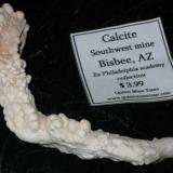 Bisbee calcite, front view (Author: Tracy)