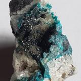 PseudomalachiteMina Miguel Vacas, Freguesías Pardais y Conceição, Vila Viçosa, Distrito Évora, Província Alentejo Central, Región Alentejo, Portugal1,8 x 1,3 cm (Author: Volkmar Stingl)