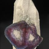 Fluorite, Quartz<br />Huanggang Mines, Hexigten Banner (Kèshíkèténg Qí), Chifeng (Ulanhad), Inner Mongolia Autonomous Region, China<br />17.8 x 9.8 cm<br /> (Author: am mizunaka)