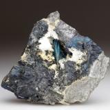 Emplectite<br />Wittichen, Schenkenzell, Rottweil, Black Forest, Baden-Württemberg, Germany<br />9 x 4.5 x 8 cm / main crystal: 3 cm<br /> (Author: MIM Museum)