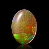 Opal (variety white opal)<br />Tsehay Mewcha, Wegeltena, Delanta District, Semien Wollo Zone (North Wollo Zone), Amhara Region, Ethiopia<br />2,8 x 2,2 x 1,1 cm<br /> (Author: MIM Museum)
