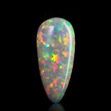 Opal (variety white opal)<br />Tsehay Mewcha, Wegeltena, Delanta District, Semien Wollo Zone (North Wollo Zone), Amhara Region, Ethiopia<br />2,1 x 4,6 x 1.5 cm<br /> (Author: MIM Museum)