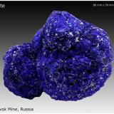 Azurite<br />Rubtsovskoe Mine, Rubtsovsky District, Altai Krai, Russia<br />80 mm x 50 mm x 50 mm<br /> (Author: silvia)