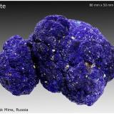 Azurite<br />Rubtsovskoe Mine, Rubtsovsky District, Altai Krai, Russia<br />80 mm x 50 mm x 50 mm<br /> (Author: silvia)