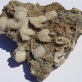 Calcite, Siderite<br />Cavnic mining area, Cavnic, Maramures, Romania<br />10 x 9 cm<br /> (Author: Volkmar Stingl)