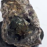Goethite on FluoriteYongping Mine, Yongping, Yanshan, Shangrao Prefecture, Jiangxi Province, China3,5 x 3 cm (Author: Volkmar Stingl)