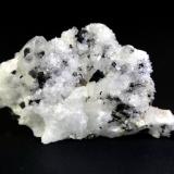 Calcopirita, CuarzoMina Ashio, Namarisawa, Nikko, Prefectura Tochigi, Región Kanto, Isla Honshu, Japón5 x 3 cm. (Autor: Antonio P. López)