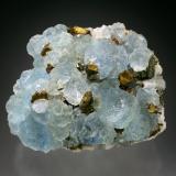 Fluorite with Chalcopyrite<br />South Caradon, Liskeard, Cornwall, England / United Kingdom<br />7x5x4 cm overall<br /> (Author: Jesse Fisher)