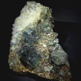 Fluorita, Cuarzo y Galena.<br />(antes Cumberland), Cumbria, Inglaterra / Reino Unido<br />90x60 mm.<br /> (Autor: Jesus Franquesa Baucells)