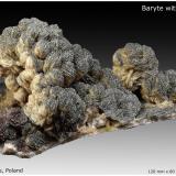 Baryte with Pyrite<br />Lubin Mine, Lubin, Lubin District, Legnica, Lower Silesia, Poland<br />120 mm x 80 mm x 80 mm<br /> (Author: silvia)